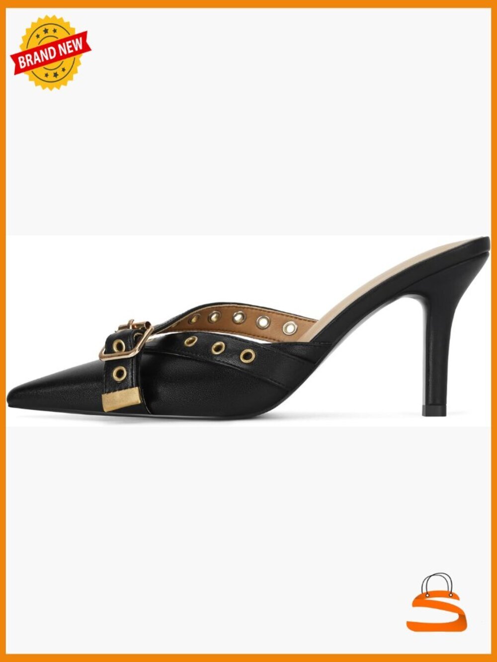 Vintage Pointed Kitten Heel Mules Bow Stiletto Pump Shoes